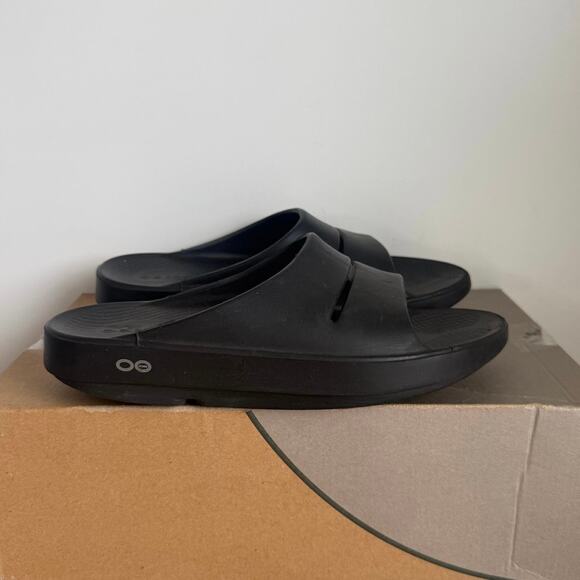 OOFOS Ooahh Sport Slide Sandal BLACK MATTE - M 6- W 8 main image 5